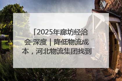2025年廊坊经洽会·深度｜降低物流成本，河北物流集团找到一把“金钥匙”