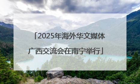 2025年海外华文媒体广西交流会在南宁举行