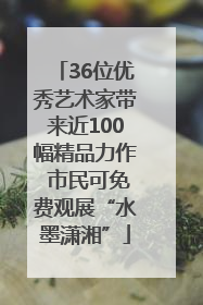 36位优秀艺术家带来近100幅精品力作 市民可免费观展“水墨潇湘”