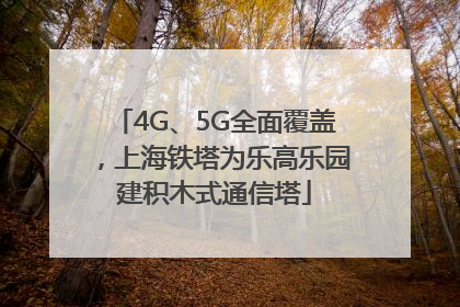 4G、5G全面覆盖，上海铁塔为乐高乐园建积木式通信塔