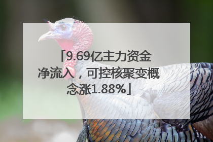 9.69亿主力资金净流入，可控核聚变概念涨1.88%